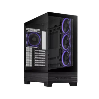 【ASUS 華碩】A31 PLUS 中塔電腦機殼 全景玻璃 黑色(A31-PLUS-B)