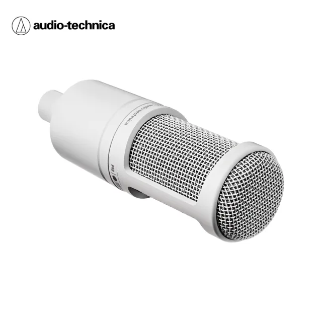 【audio-technica 鐵三角】AT2020 CWH(心形指向性電容型麥克風組)