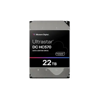 【WD 威騰】Ultrastar DC HC570 22TB 3.5吋 7200轉 企業級內接硬碟(WUH722222ALE6L4)