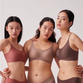 【24HRS】3件組 - 經典款 親膚無痕 內衣 大地三色任選(無鋼圈內衣 女內衣 女內著 開運內衣)
