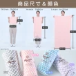 【百鈴】Aqua格紋快乾舒適吸水巾+吸水防滑地墊(吸水巾/毛巾/浴巾/方巾/擦頭巾/包頭巾)