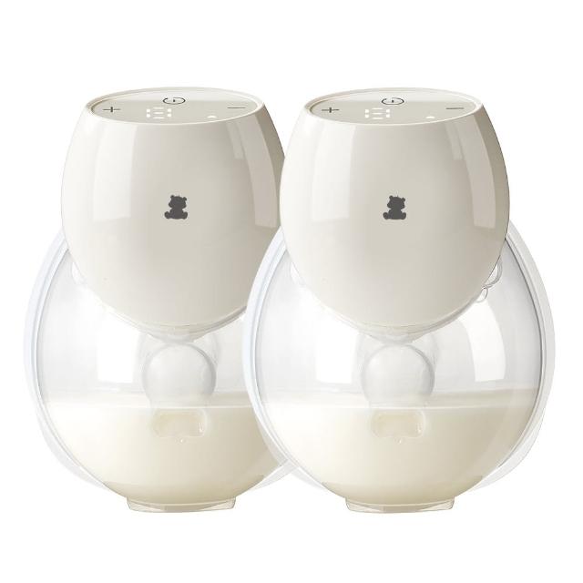 【Snowbear 小白熊】智允 免手持穿戴式電動吸乳器2入(擠乳器 吸乳器 擠奶器 電動吸乳器 集乳器 吸奶器)
