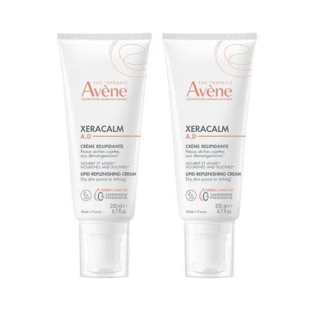 【Avene 雅漾】舒緩乾癢霜200ml(二入組)