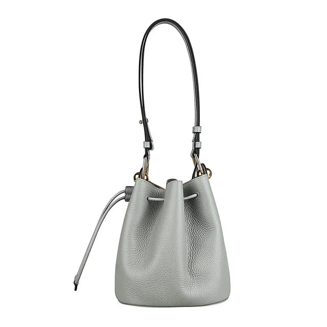 【FURLA 芙拉】FURLA SFERA牛皮單肩斜背水桶包(龍舌蘭綠/迷你)