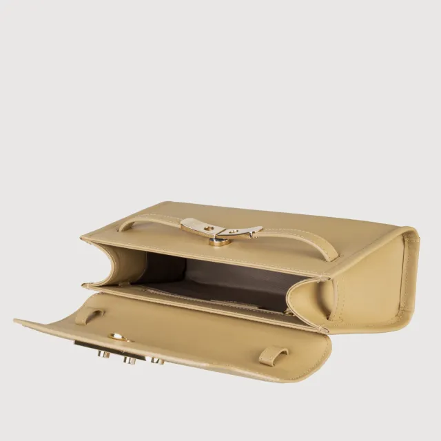 【BRAUN BUFFEL 德國小金牛】尤妮爾 肩包-淺棕色(BF867-26-CR) 女包送禮推薦