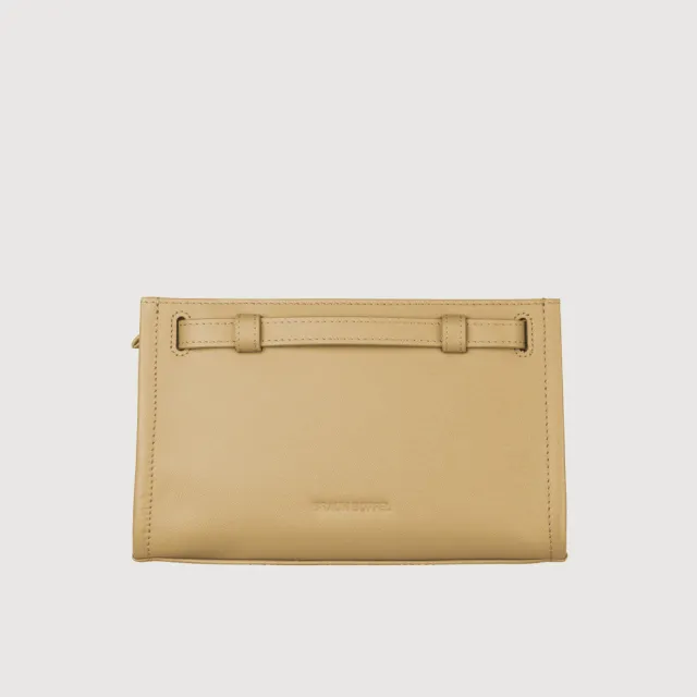 【BRAUN BUFFEL 德國小金牛】尤妮爾 斜背包-淺棕色(BF867-11-CR) 女包送禮推薦