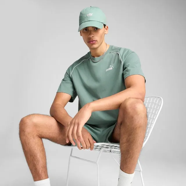 【PUMA】棒球帽 Basic NO.1 Patch 綠 白 可調帽圍 吸濕排汗 運動 老帽 帽子(025997-04)