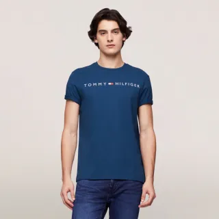 【Tommy Hilfiger】官方旗艦館 Tommy Hilfiger Logo Regular T-Shirt_藍色