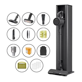 【LG 樂金】CordZero A9 X系列 ALL-IN-ONE 無線吸塵器(輕量化/自動集塵/快清式/除/永夜灰)
