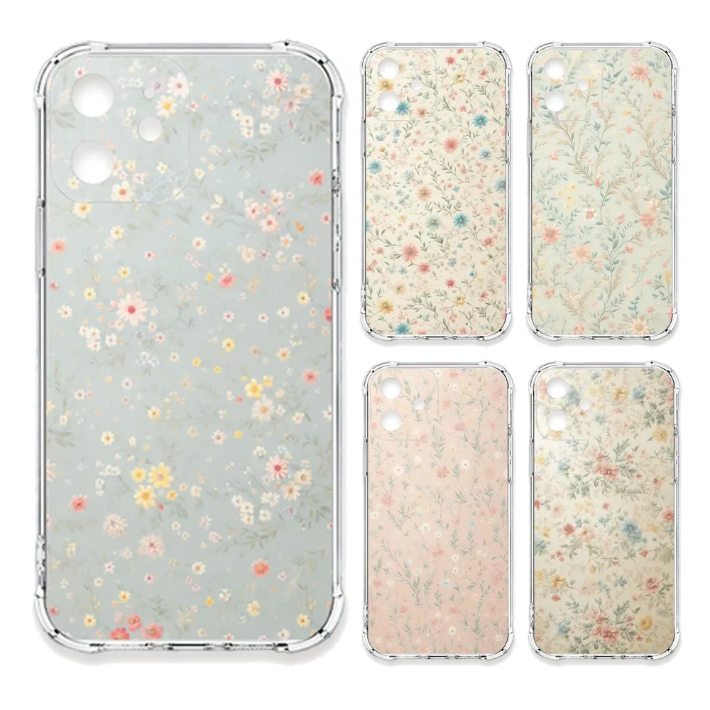 【TRON】iPhone系列 甜美小碎花 四角防摔軟殼手機殼(適用 iPhone 16/ 15/ 14/ Plus/ Pro/ Pro Max)