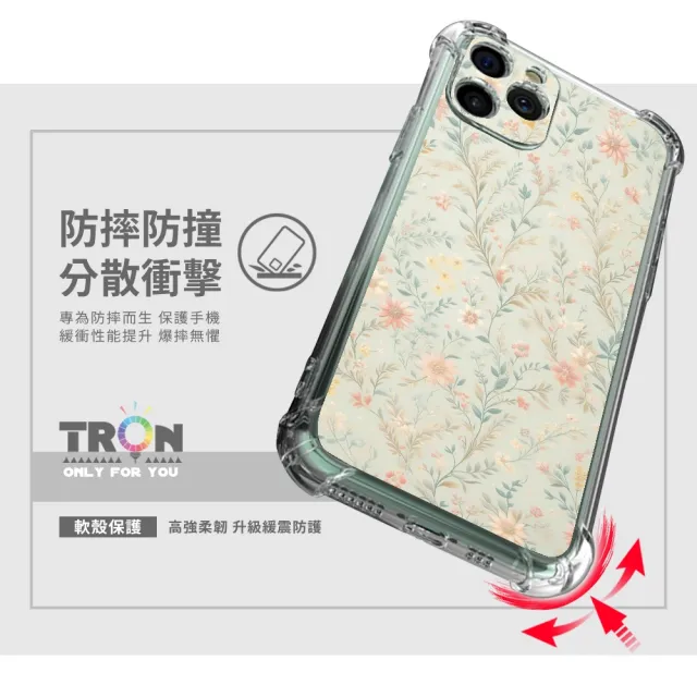 【TRON】iPhone系列 甜美小碎花 四角防摔軟殼手機殼(適用 iPhone 16/ 15/ 14/ Plus/ Pro/ Pro Max)