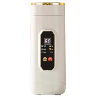 【MUJIE】316不銹鋼電動燒水杯 智能數顯保溫杯 650ML(旅行便攜電熱水壺 快煮壺 交換禮物)
