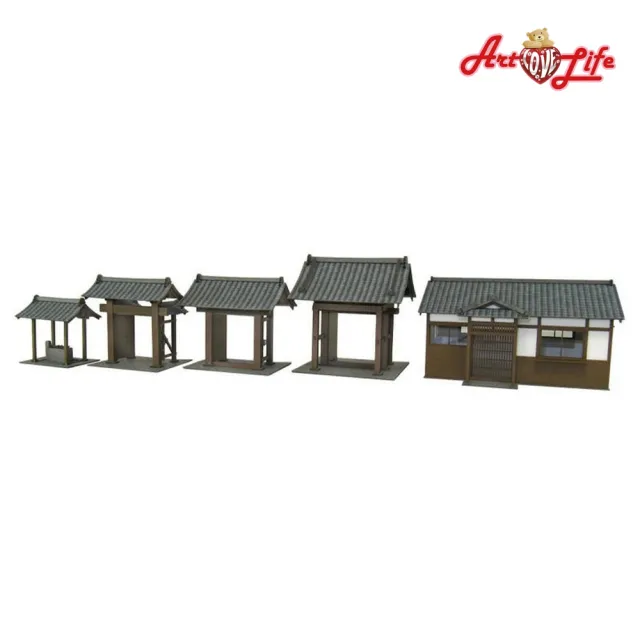 【ArtLife 藝術生活】MK05-45  神社寺廟-3 S:1/87・80(日本 sankei 微縮藝術精品 紙模 DIY 交換禮物)
