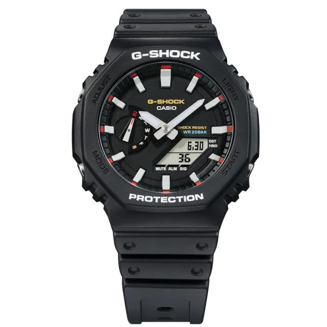【CASIO 卡西歐】G-SHOCK原創配色雙顯錶(GA-2100RL-1A)