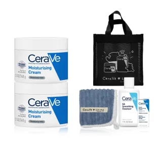 【CeraVe 適樂膚】LAIMO限量聯名組★長效潤澤修護霜 340g雙入(馬來貘/彌月/臉部身體乳霜)