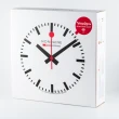【MONDAINE 瑞士國鐵】Stop2go WIFI智能鐘 靜音掛鐘 自動對時(25cm/銀)