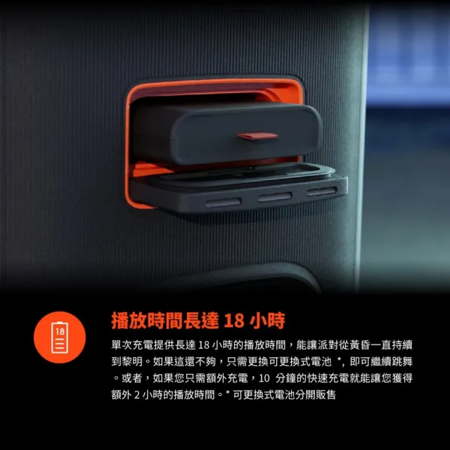 【JBL】Partybox Stage 320 便攜式燈光喇叭(公司貨附JBL UHF無線麥克風+豪華型專屬保護背包/音響設備)