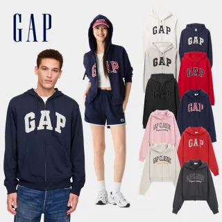 【GAP】男女裝 Logo刺繡/印花/刺繡短版連帽外套-多款可選(868454&761039&725756)