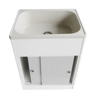 【海德廚衛】頂級輕巧塑鋼櫥櫃型單水槽(附洗衣板)