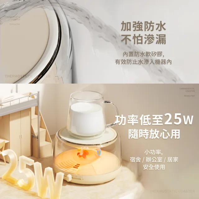 【SOTHING 向物】45℃-70℃氛圍恆溫暖杯墊禮盒組 六檔溫控 燭光(保溫杯墊 氛圍杯墊 加熱杯墊 恆溫杯墊)