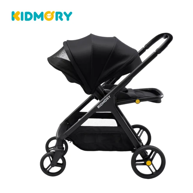 【KIDMORY】雷萌車_自動秒收雙向推車(嬰兒推車 新生兒推車 雙向可平躺 秒收推車 機邊託運KM-622)