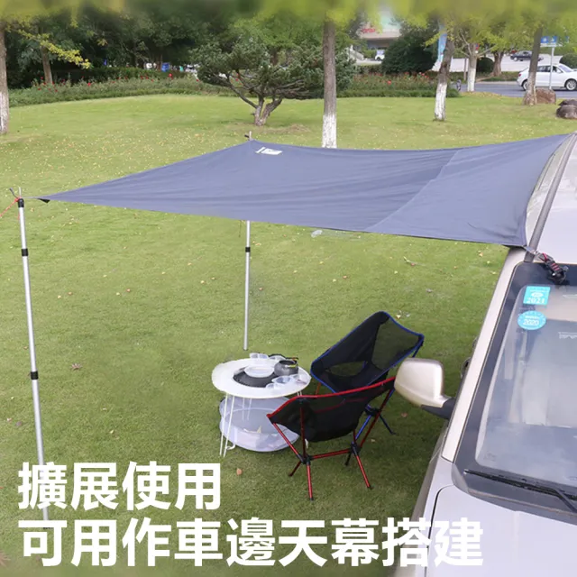 【Nil】戶外露營帳篷地墊 加厚牛津布野餐墊地席 防水防扎防潮地布 多用途遮陽天幕 沙灘墊(140*210cm)