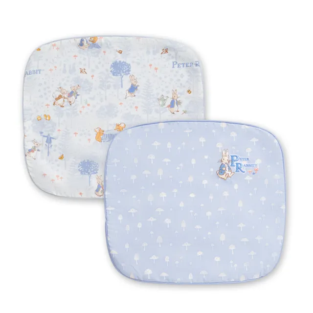 【奇哥】悅讀比得兔圓型枕套2入 29×26×4cm(枕頭套 嬰兒枕頭套 透氣枕套 四季枕套)