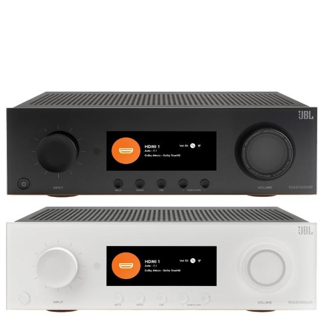 JBL MA9100HP 專業9.2聲道家庭劇院擴大機，支援WiFi與藍芽無線連線，提供沉浸式環繞音效體驗。尺寸135x432x396.4mm，重量7.6kg，中國原產，110V電源供應，1年保固。顏色選擇黑色系或白色系，NCC認證CCAH24Y10460T9，BSMI許可R63234。完美適閤家庭娛樂，提升您的音響系統。