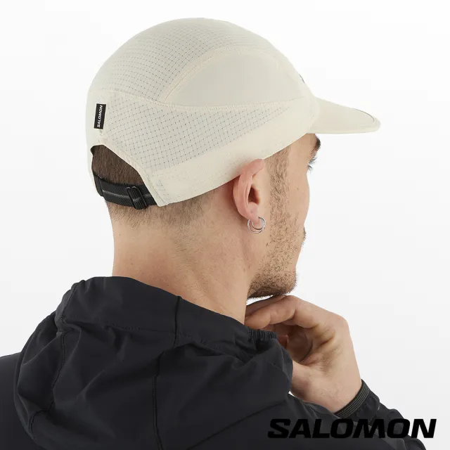 【salomon官方直營】SENSE AERO 運動帽(灰白)