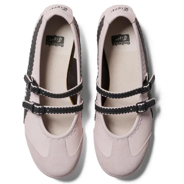 【Onitsuka Tiger】鬼塚虎 粉底黑虎爪紋 MEXICO 66 TGRS 休閒鞋 (1182A678-700)