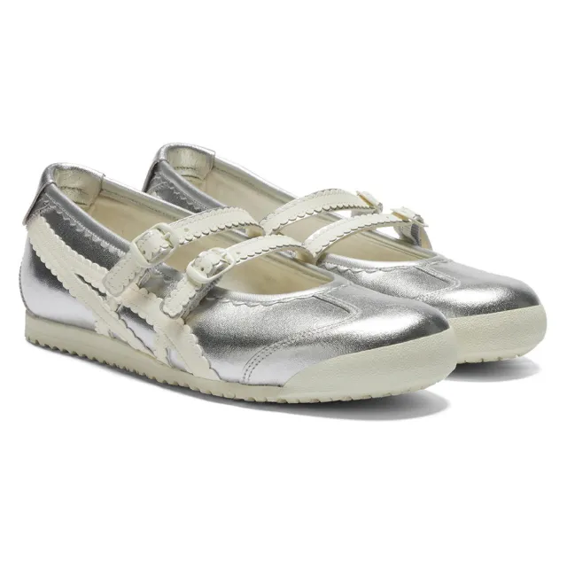 【Onitsuka Tiger】鬼塚虎 銀底白虎爪紋 MEXICO 66 TGRS 休閒鞋 (1182A660-020)