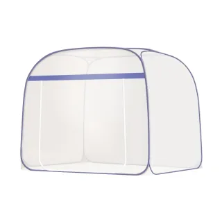 【BOBOLIFE】簡約風蒙古包蚊帳(雙開門/免安裝/雙人/雙人加大/大空間/全底)