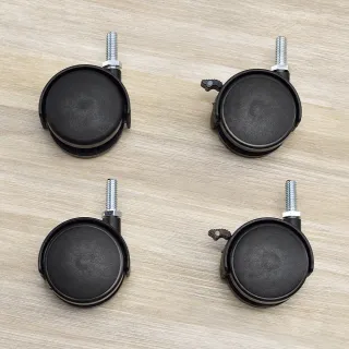【AAA】MIT層架專用60mm PP輪 4入組+贈扳手 - 不含層架(塑膠輪 鐵力士架輪 萬向輪 替換輪 層架配件)