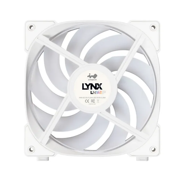 【InWin 迎廣】LYNX LN140 白色 ARGB風扇 3顆裝組(LN系列)