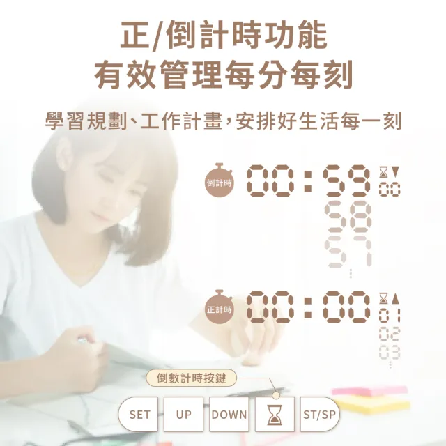 【Beroso 倍麗森】日式馬卡龍透明溫濕度計(除舊佈新 鬧鐘 時鐘 開學 雨天 潮濕)