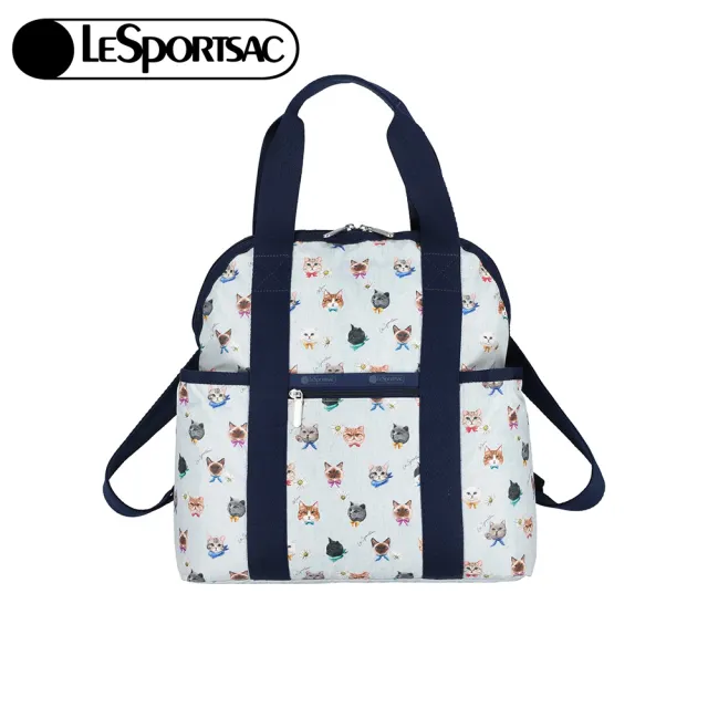 【Lesportsac】Double Trouble Backpack 手提兩用後背包 媽媽包 送禮 禮物 推薦 女包(晴空貓語)