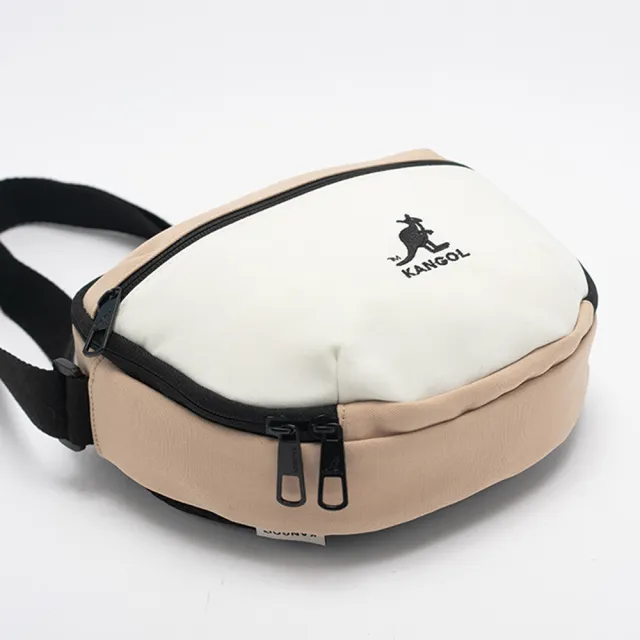 【KANGOL】袋鼠 撞色圓角側背包 64558709