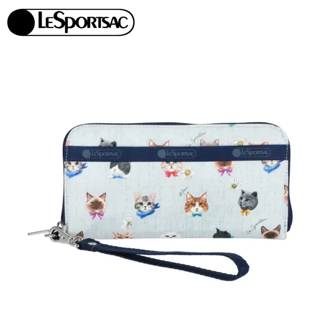 【Lesportsac】Tech Wallet Wristlet 腕帶錢包 手拿包 長夾 送禮 禮物 推薦 女包(晴空貓語)