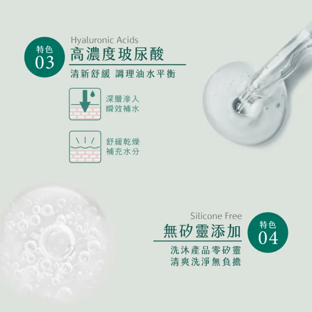 【SAHOLEA 森歐黎漾】加大版 淨平衡茶樹精油勁涼抗菌沐浴露(1000ml)