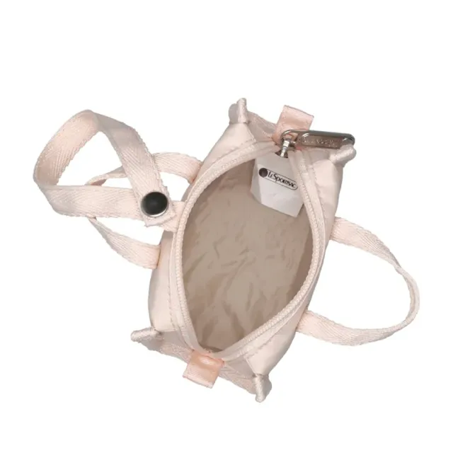 【Lesportsac】Weekender Charm 小吊掛飾零錢包 收納袋 送禮 禮物 推薦 女包(晨曦桃粉)