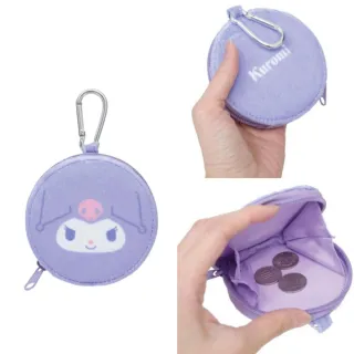 【小禮堂】雙11 Sanrio 三麗鷗 圓形扣環零錢包 大臉款 Kitty 酷洛米 大耳狗 人魚漢頓(平輸品)