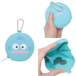 【小禮堂】雙11 Sanrio 三麗鷗 圓形扣環零錢包 大臉款 Kitty 酷洛米 大耳狗 人魚漢頓(平輸品)