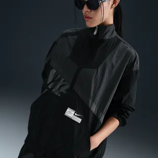 【NIKE 耐吉】休閒外套  運動外套  Oversize  女款 AS W NSW STREET WVN JKT 黑色(HJ0177060)