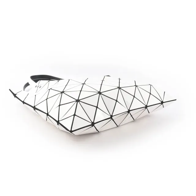 【ISSEY MIYAKE 三宅一生】BAO BAO LUCENT 6X6 亮面手提包(白色)