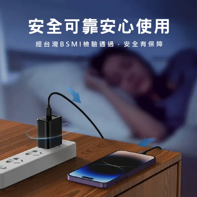 【CITY BOSS】33W快速充電頭 PD充電頭 2Type-C+USB三孔插頭 1A2C(兩入組)