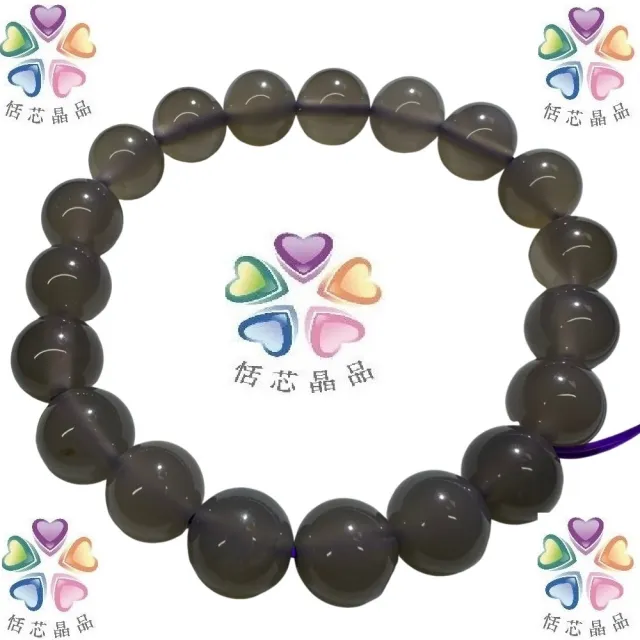 【恬芯晶品】天然紫玉隨手串12mm隨機出貨(煙紫瑪瑙玉隨紫玉避邪保平安眉心輪)