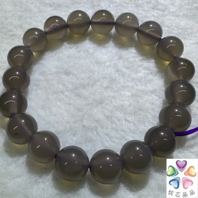 【恬芯晶品】天然紫玉隨手串12mm隨機出貨(煙紫瑪瑙玉隨紫玉避邪保平安眉心輪)