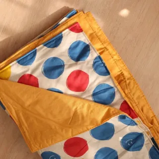 【hahababy】兒童午睡三件組-擁抱點點(幼兒園睡袋 露營睡袋 保暖睡袋 兒童睡墊)