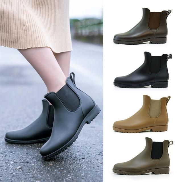 【MATERIAL 瑪特麗歐】女鞋 MIT 晴雨二穿 雨靴 防水鞋  側鬆緊切爾西短雨靴 T58969(短靴)