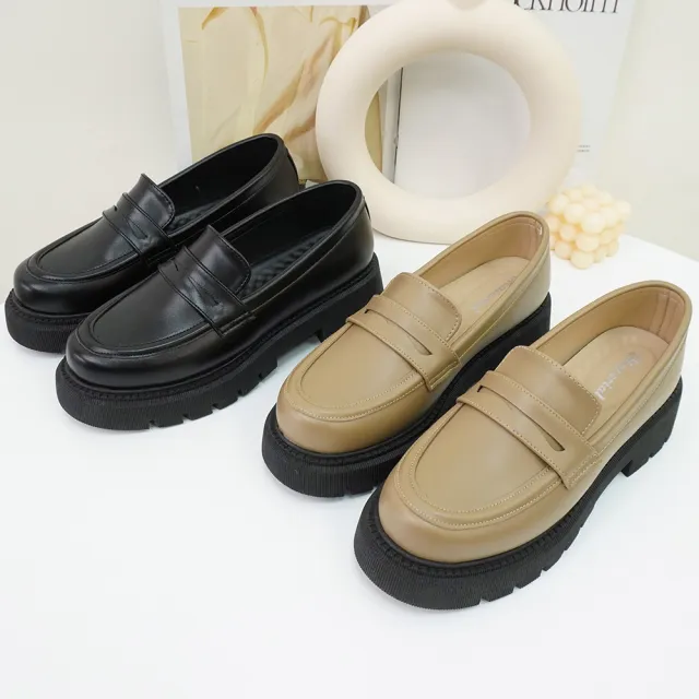 【MATERIAL 瑪特麗歐】全尺碼23-27 女鞋 樂福鞋 MIT簡約厚底樂福鞋 T53012(樂福鞋)